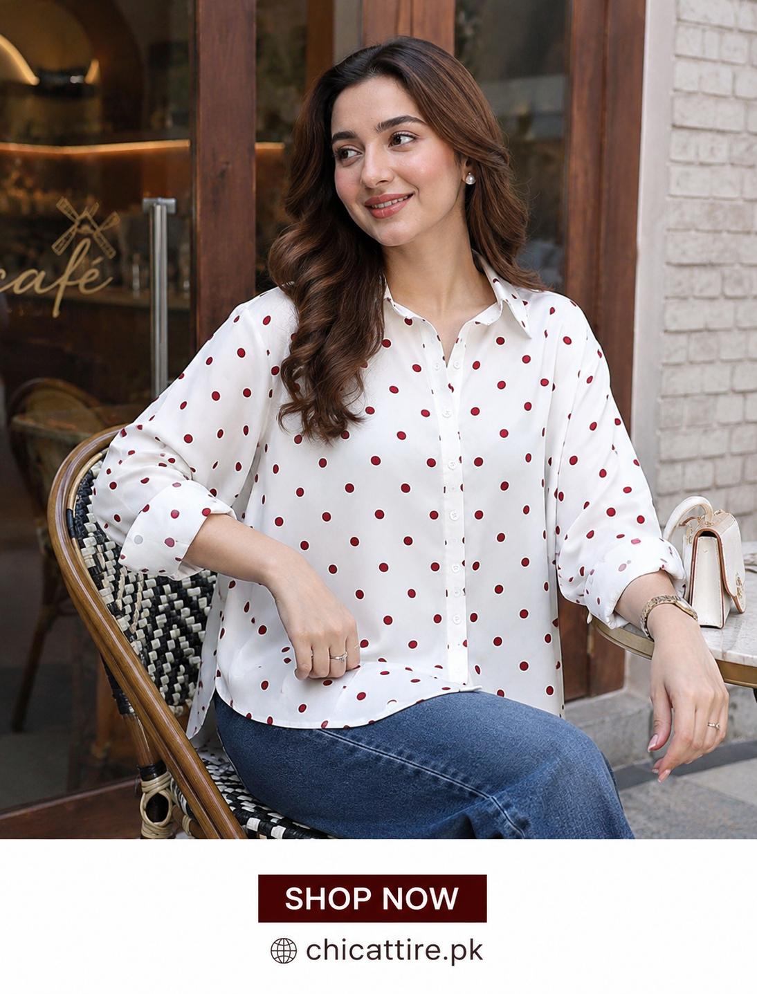 White Floral Cotton Shirt